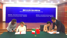 Ministro della Salute Beatrice Lorenzin e il Ministro della Salute cinese Li Bin firmano il Piano d’Azione triennale sulla cooperazione sanitaria